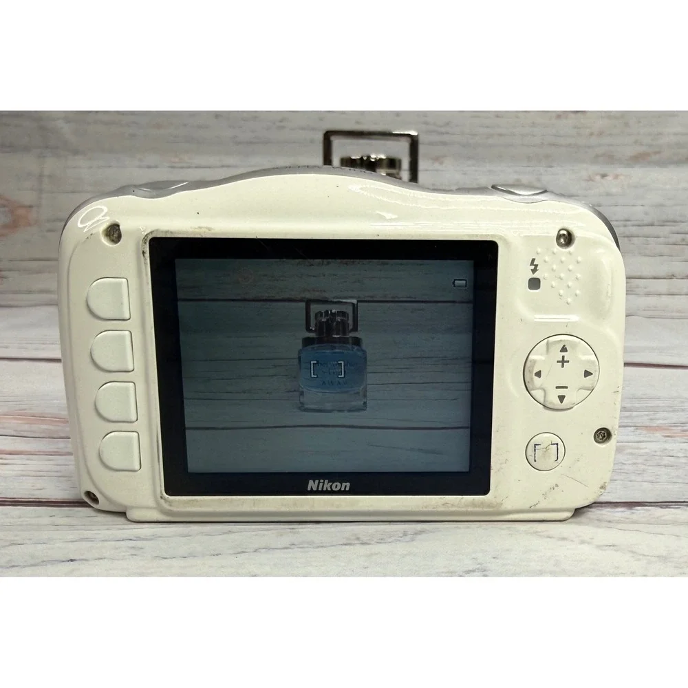 Nikon Coolpix W100 Waterproof Digital Camera White Bundle 13.2MP WiFi‎ Bluetooth